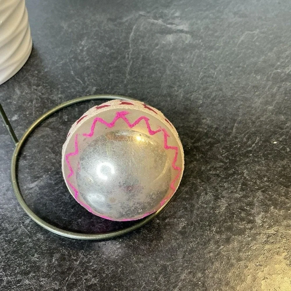 Shiny Brite Silver Red Pink White Mica 2